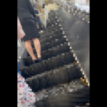 女性協力者に弄ばれる巨乳金髪OL…