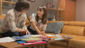 マジメな女子○生が家庭教師を誘惑する…