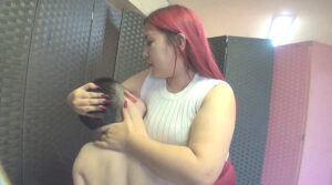 汗まみれワキ肉で顔面密封