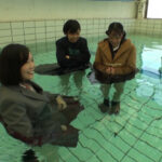 新入生対象着衣水泳授業