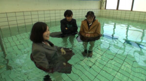 新入生対象着衣水泳授業