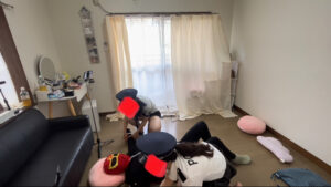 梨央＆マイちんゲールさんに電気アンマかけられまくり