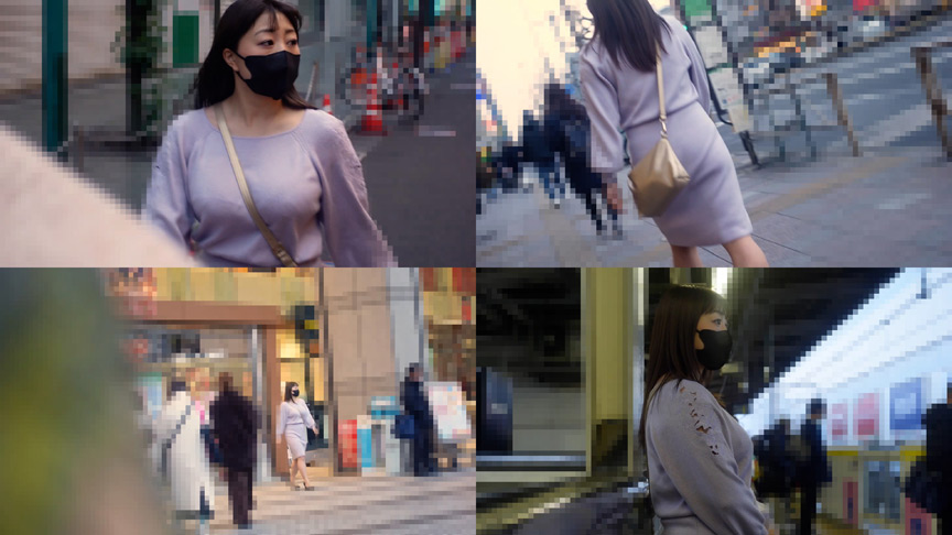 ○○電車#040 某百貨店勤務の爆乳巨尻OL