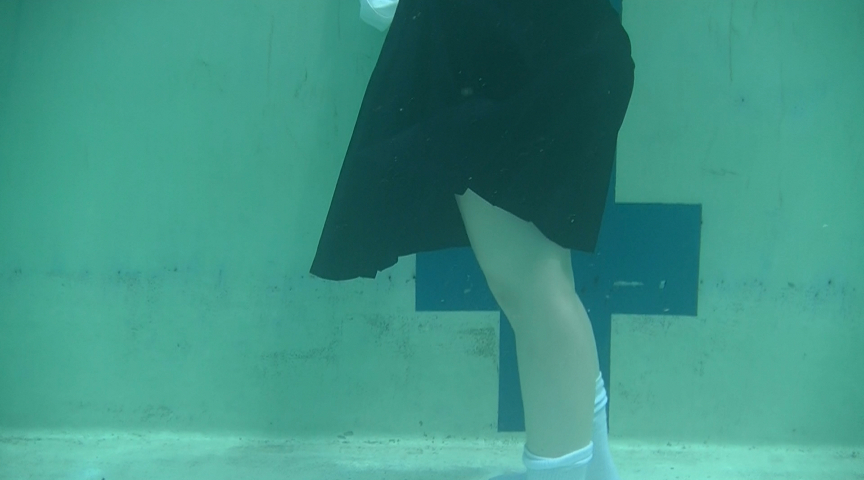 水中着替え 制服～部活着