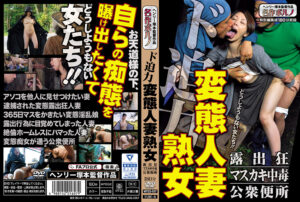 ド迫力 変態人妻熟女 露出狂／マスカキ中毒／公衆便所