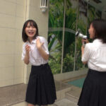 引退前の水掛・水掛けられ祭り