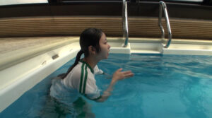 消灯前のコソ練習