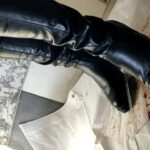 あみちゃんのマーチングバンドでザリガニ駆除黒ブーツ編