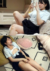 覚えたて一人エッチ黒髪娘