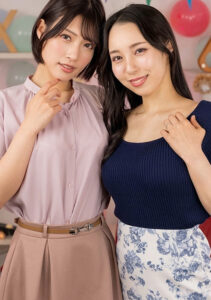ママ友同士の逆3P筆おろしゲーム りえ＆ふじ