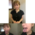個撮）デカ舌をチンポに絡ませてネットリ濃厚フェラ