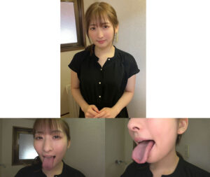 個撮）デカ舌をチンポに絡ませてネットリ濃厚フェラ