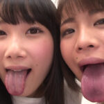 唾液レズ接吻＆ダブルバーチャルレズベロキスあや＆さや